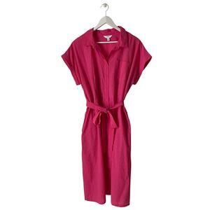 Time And True Fuchsia Pink Eyelet Dress Size XL